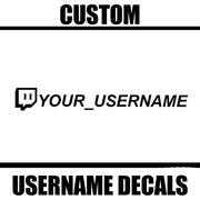 Custom Twitch Username Decal