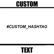 Custom Hashtag Decal