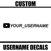 Custom Youtube Username Decal